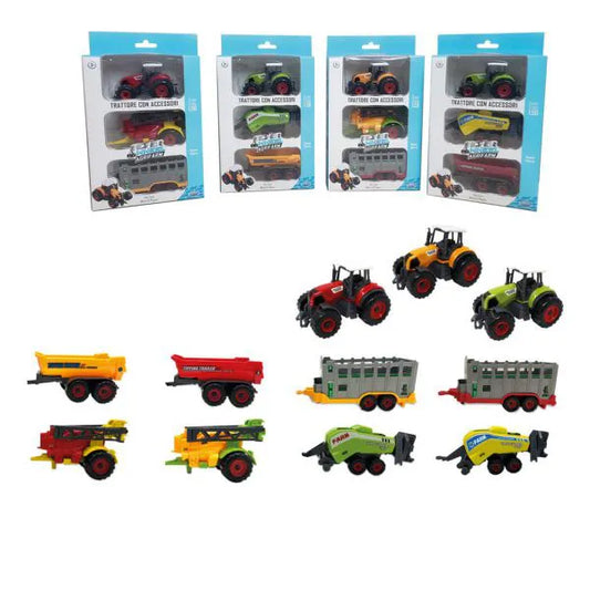 Trattore con accessori