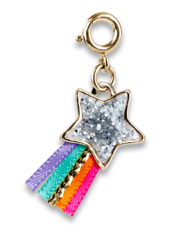 Charm stella cadente glitter oro