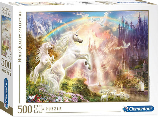 Puzzle 500 pezzi - Sunset unicorns
