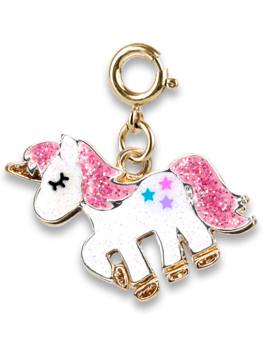 Charm unicorno glitter oro