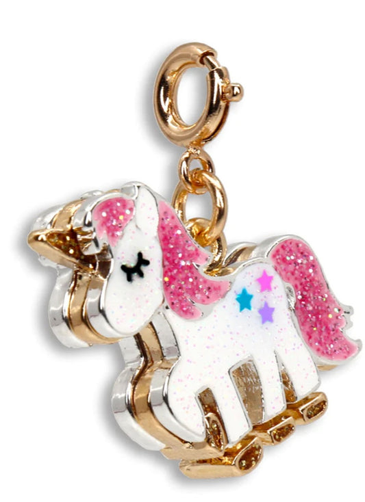 Charm unicorno glitter oro