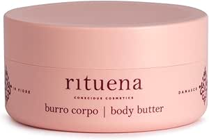 Burro corpo Damasco in fiore