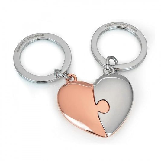Metalmorphose Portachiavi Doppio cuore