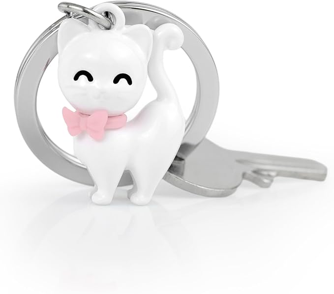 Metalmorphose Portachiavi gattino bianco