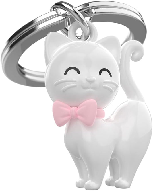 Metalmorphose Portachiavi gattino bianco