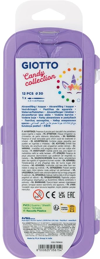 Acquerelli giotto candy