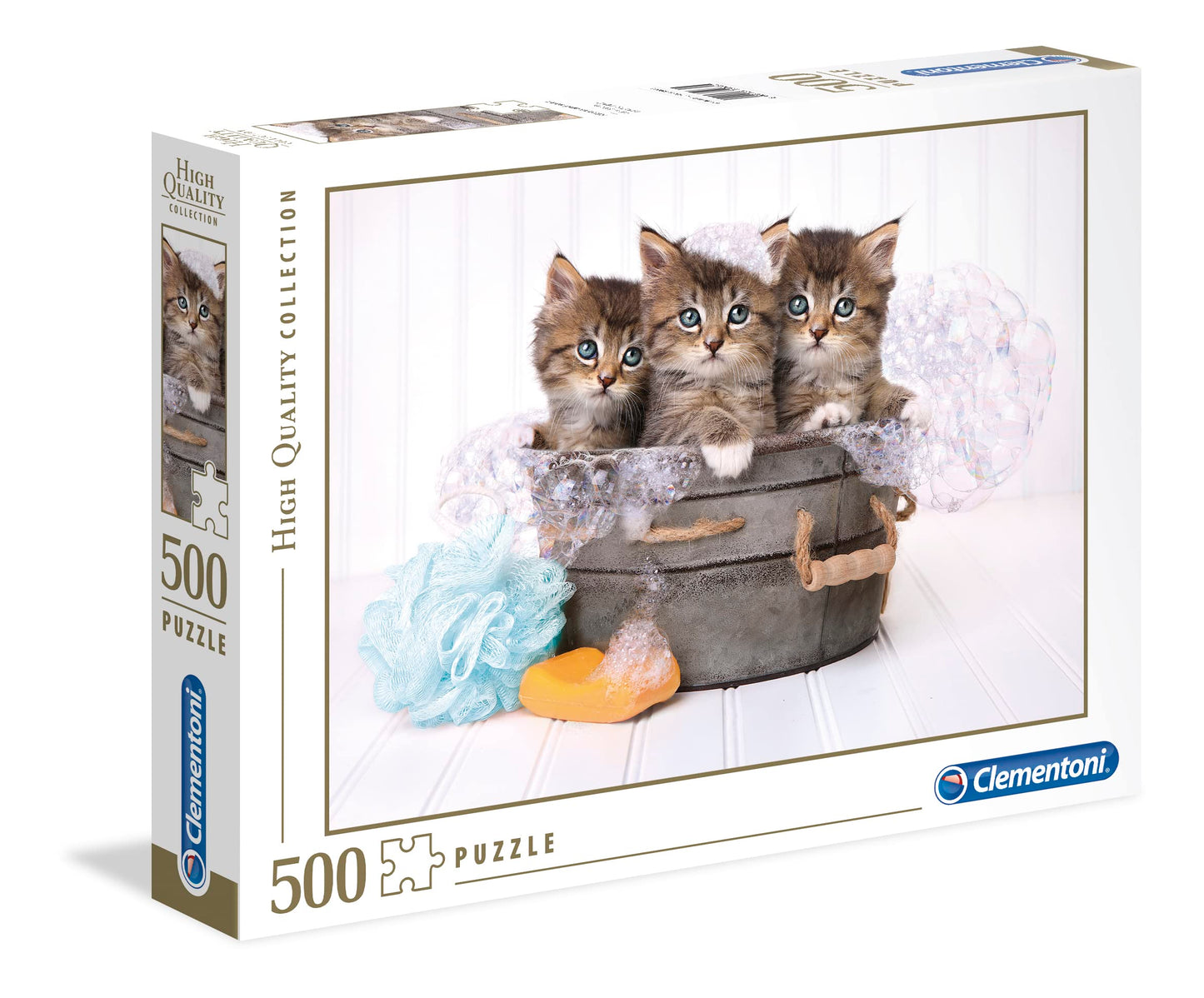 Puzzle 500 pezzi - Gatti e sapone