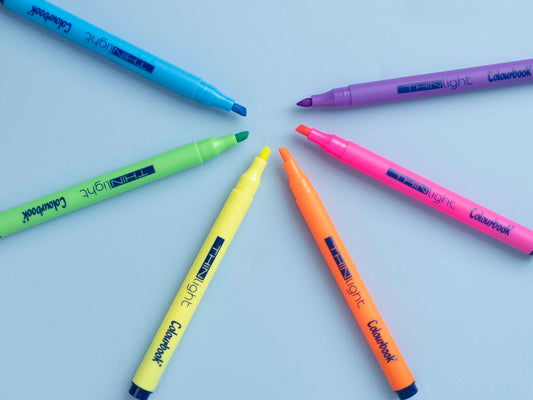 Set 6 evidenziatori thin light