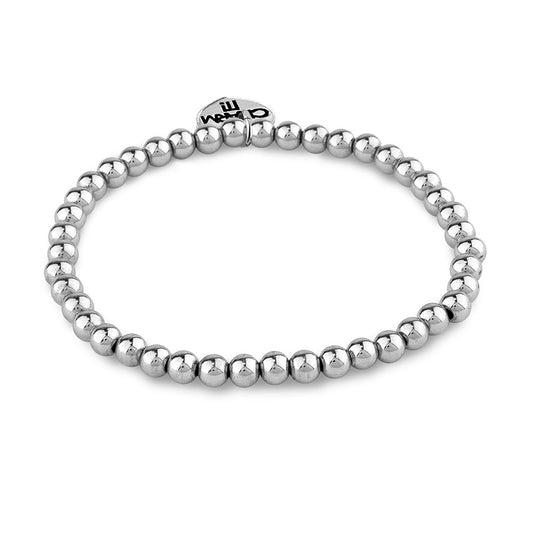 Bracciale elasticizzato argento