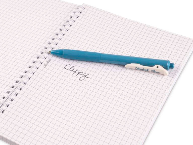 penna a scatto clippy - inchiostro nero