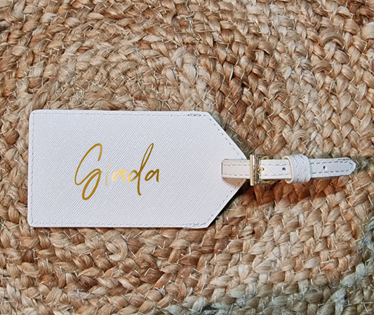 Etichetta valigia saffiano personalizzata