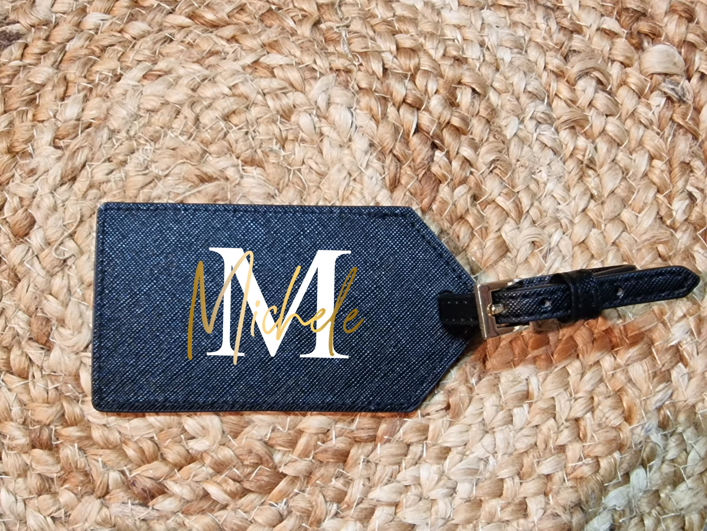 Etichetta valigia saffiano personalizzata