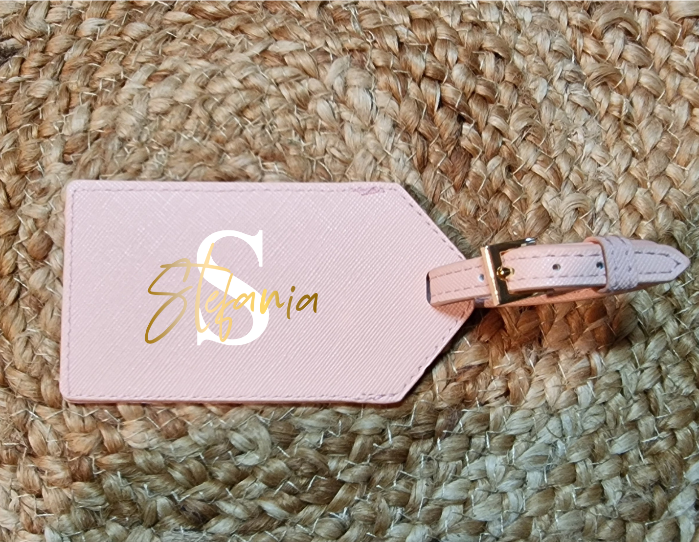 Etichetta valigia saffiano personalizzata