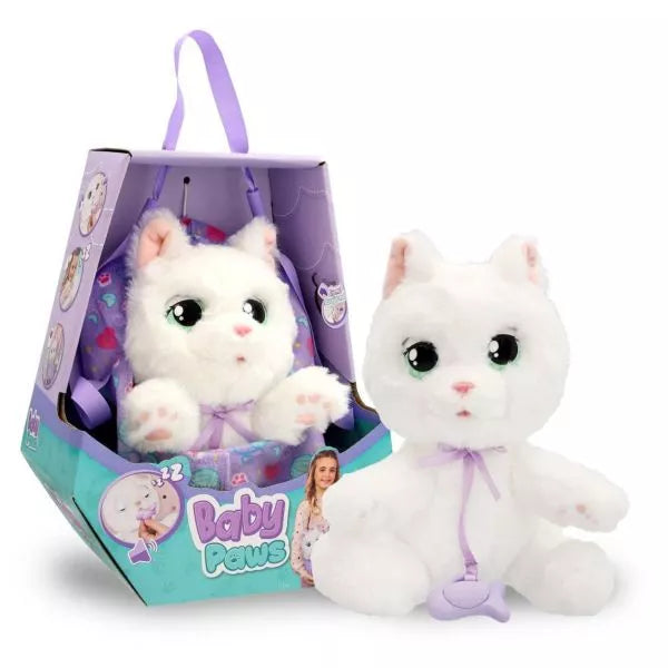 Baby paws white cat