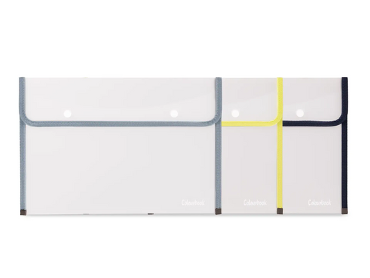 Portadocumenti A4 con due bottoni