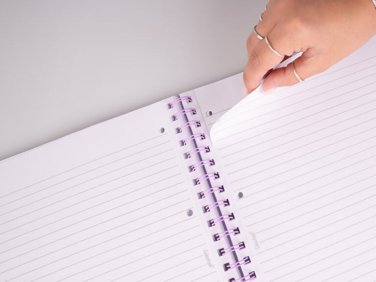Quaderno spirale a righe A4 Pin-it