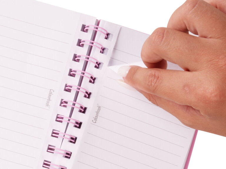 Quaderno spirale a righe A6 Pin-it