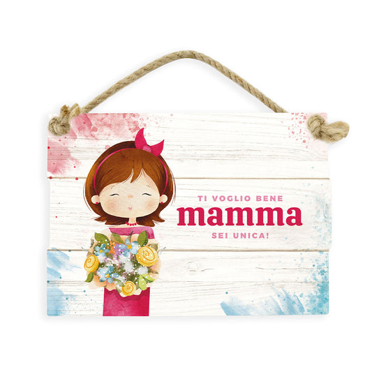 TARGA WATERCOLOR - MAMMA SEI UNICA