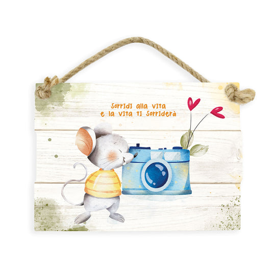 TARGA WATERCOLOR - SORRIDI ALLA VITA