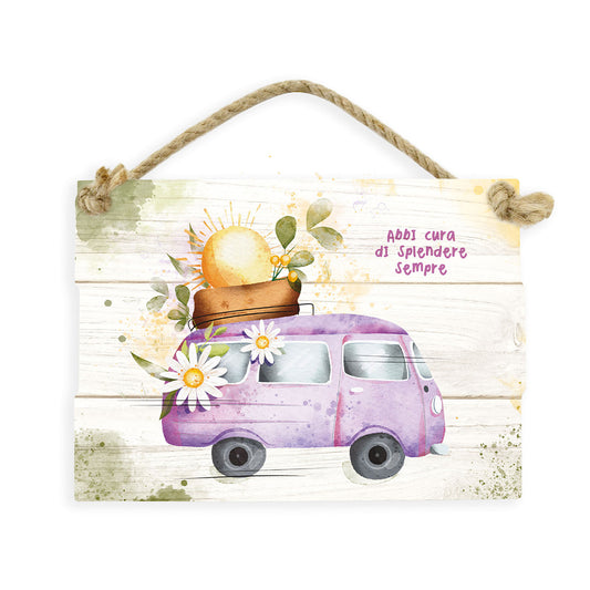 TARGA WATERCOLOR - ABBI CURA DI SPLENDERE SEMPRE