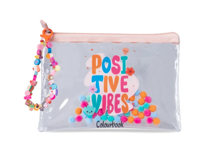 Pochette trasparente con frasi