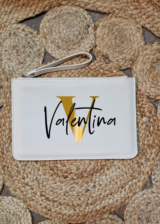 Pochette saffiano personalizzata