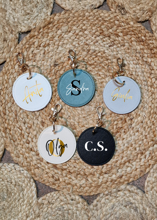 Portachiavi tondo personalizzato