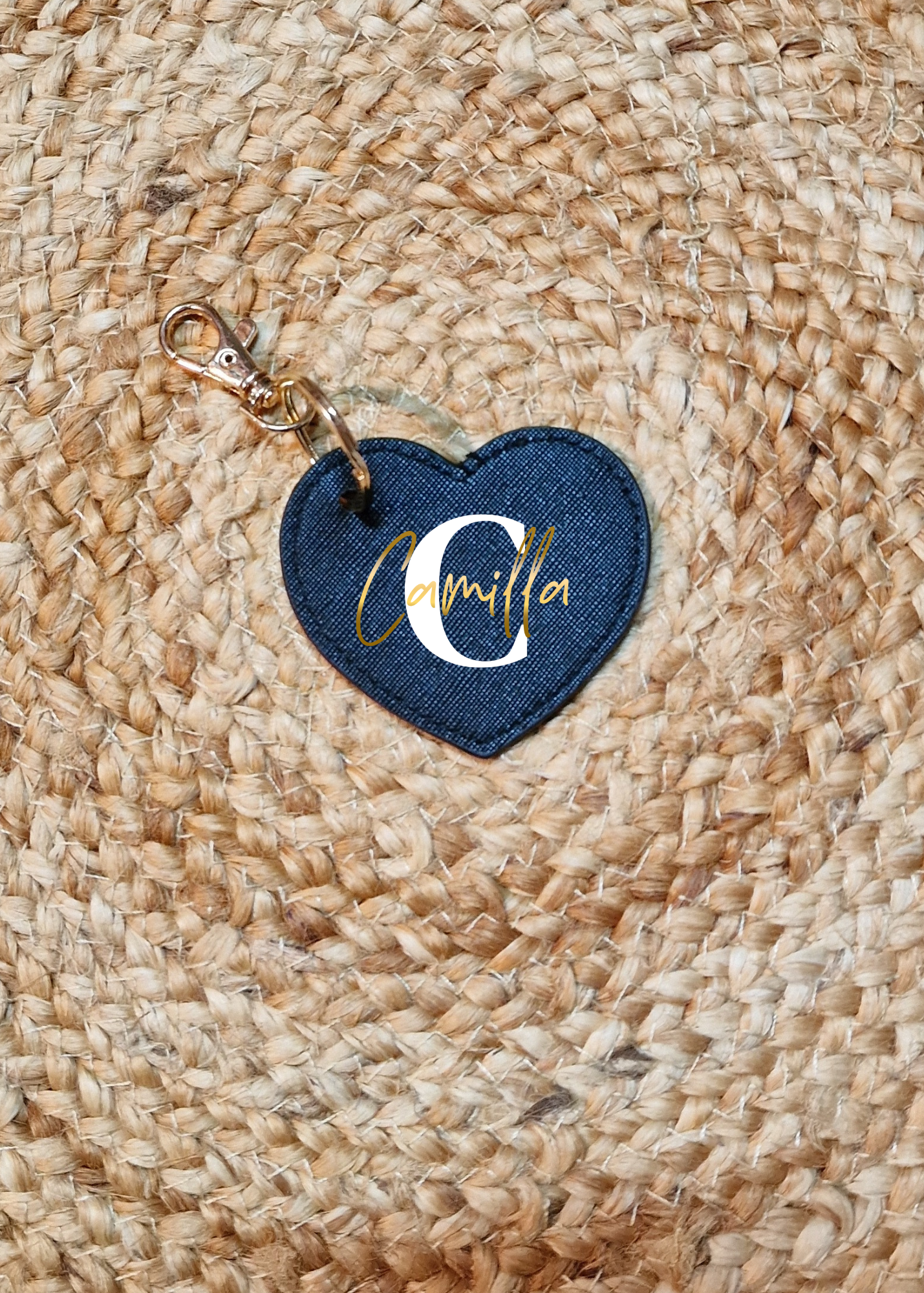 Portachiavi a cuore personalizzato