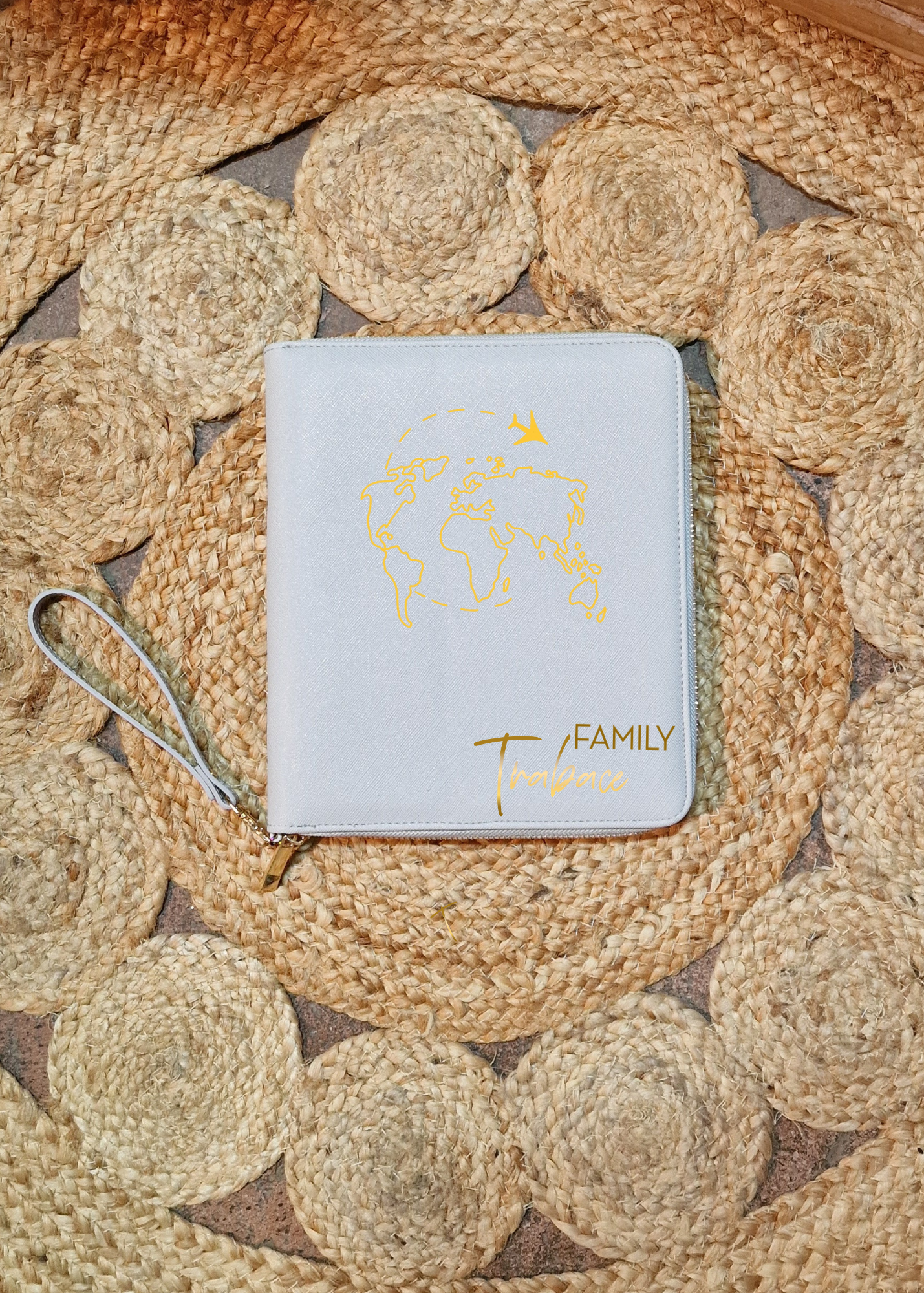 Porta documenti saffiano personalizzato