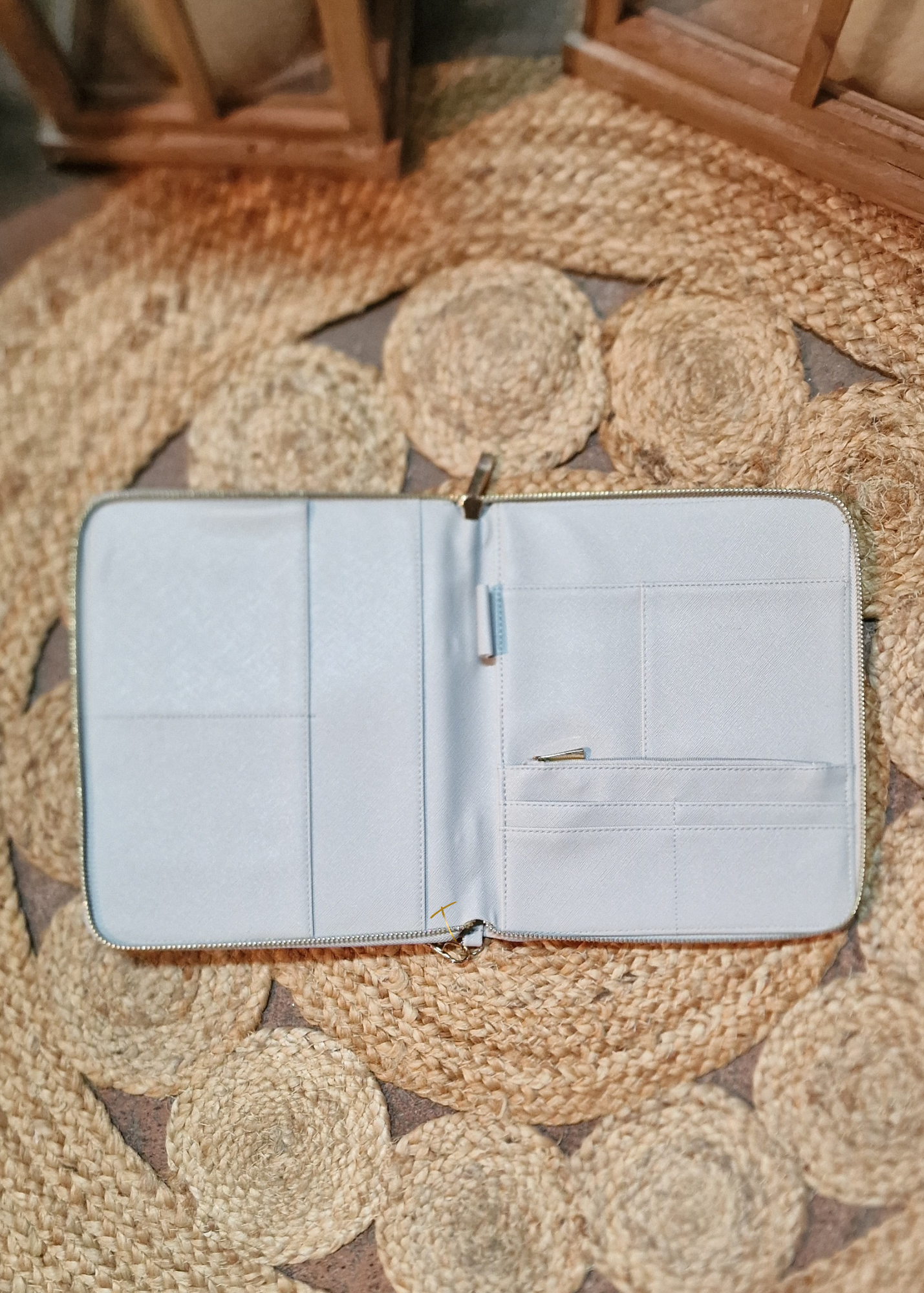 Porta documenti saffiano personalizzato