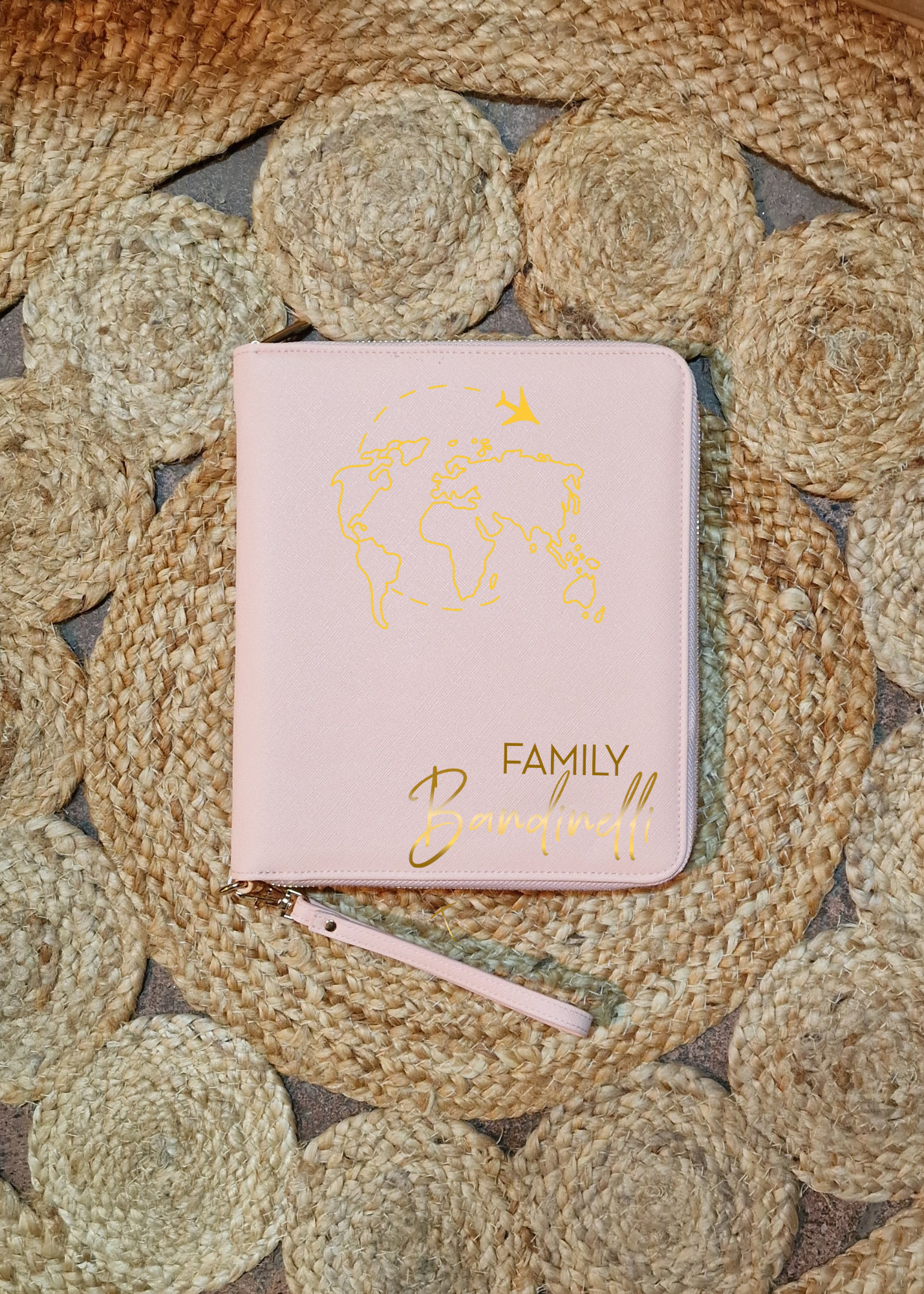 Porta documenti saffiano personalizzato