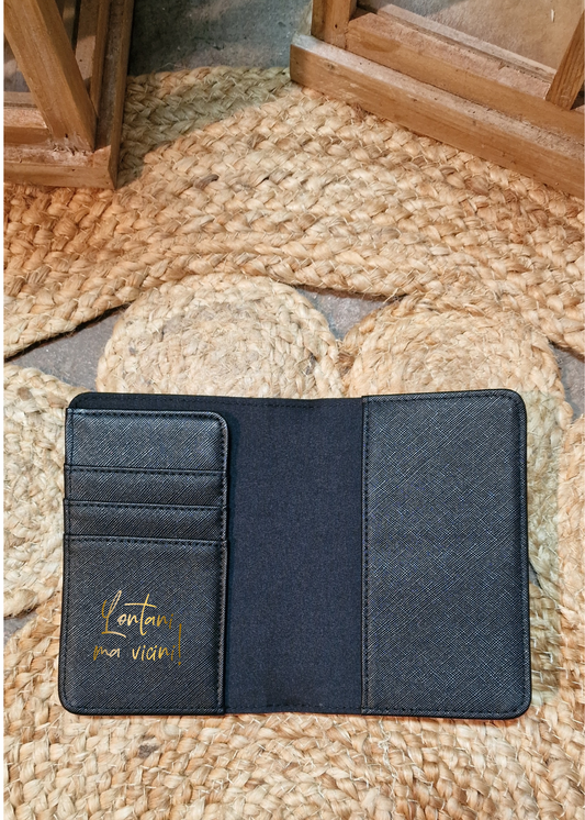 Porta passaporto saffiano personalizzato