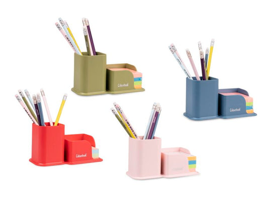 Portapenne con block notes - bloom