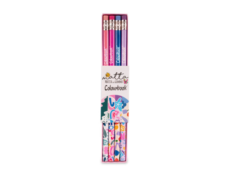 Set 4 matite con gomma - Matta