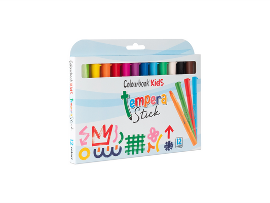 Tempera solida stick - 12 colori