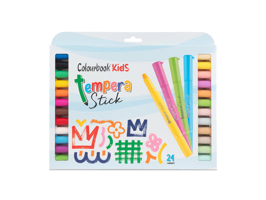Tempera solida stick rainbow- 24 colori