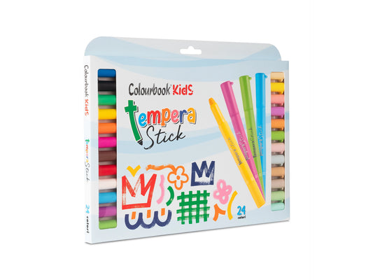Tempera solida stick rainbow- 24 colori