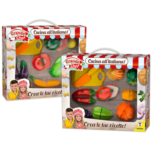 Grande chef set frutta e verdura con velcro