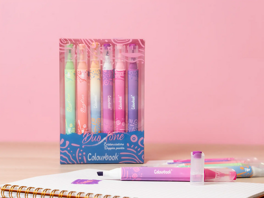 Set 6 evidenziatori doppia punta