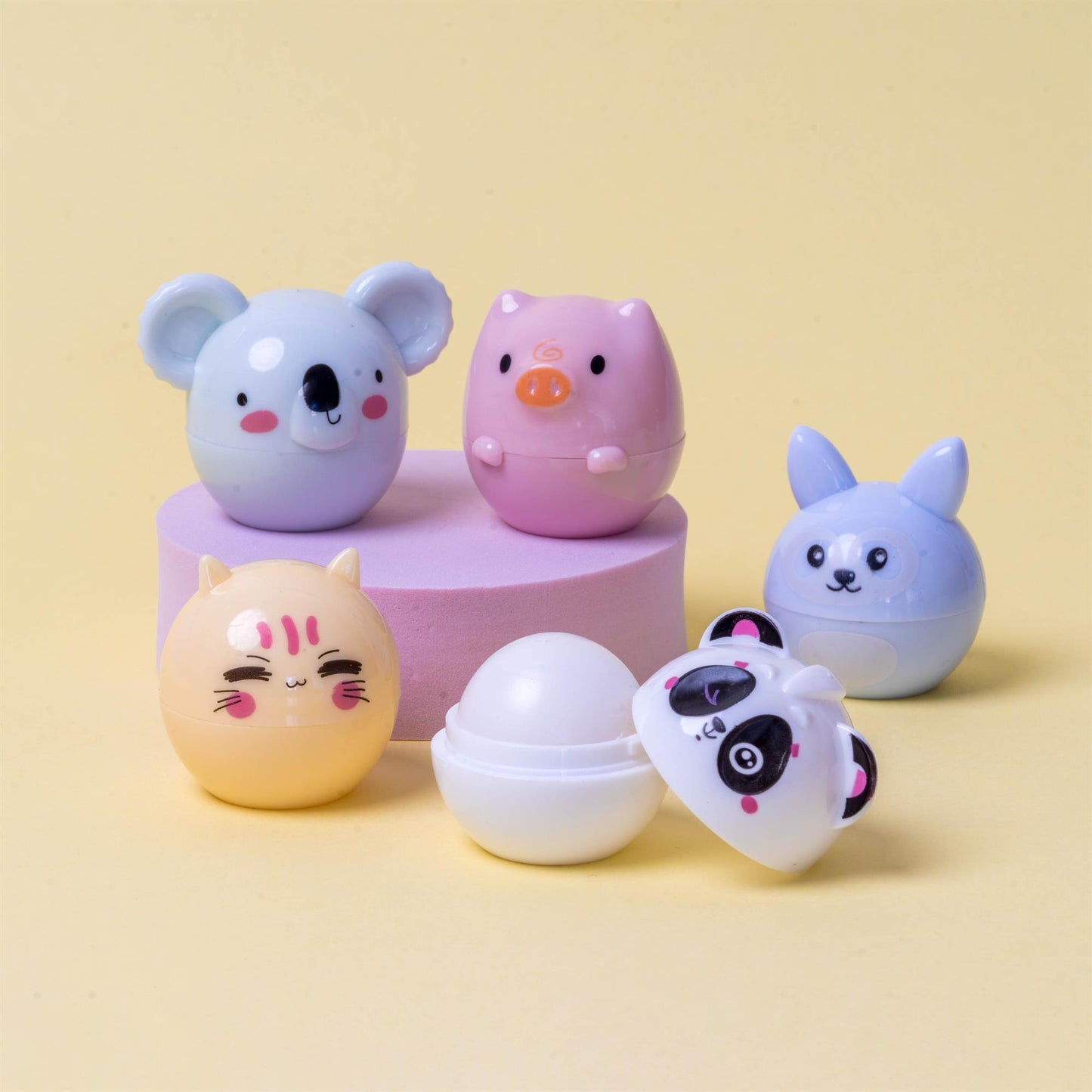 Cute animals lip balm