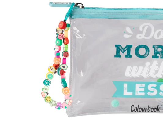 Pochette trasparente con frasi