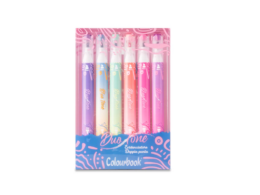 Set 6 evidenziatori doppia punta