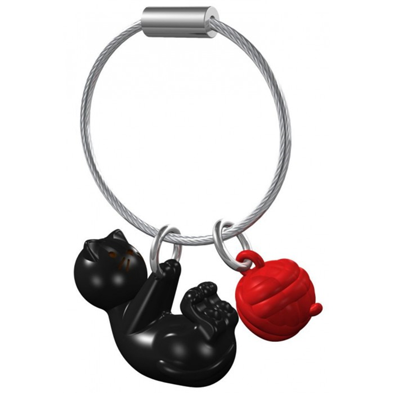 Metalmorphose Portachiavi Gatto con Gomitolo