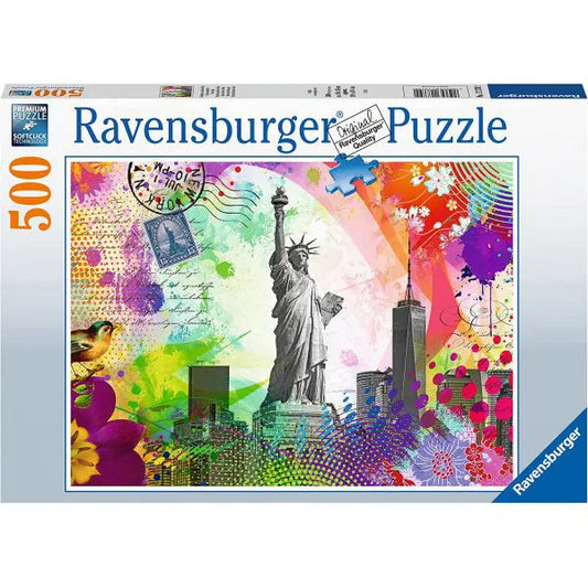 Puzzle 500 pezzi - Cartolina di New York