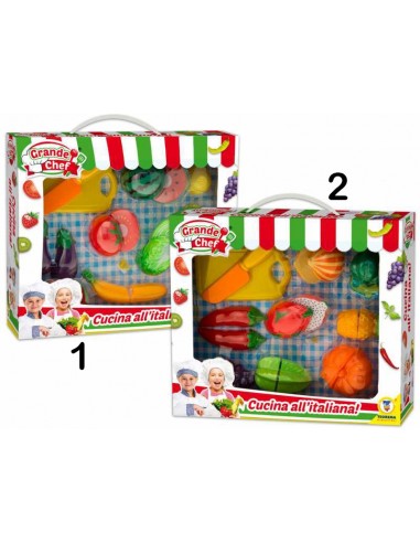 Grande chef set frutta e verdura con velcro