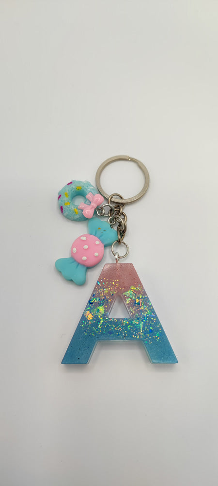 Resin Art- Portachiavi Linea Candy due Candy senza Nappina