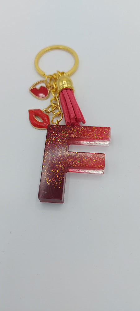 Resin Art- Portachiavi Linea Basic Nappina + 2 Ciondoli