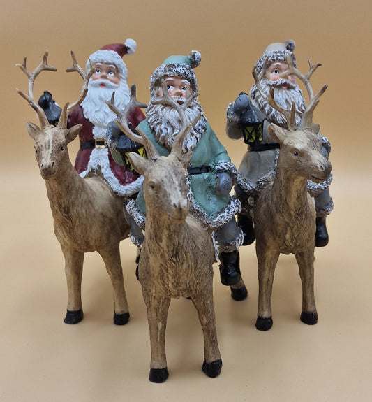 Babbo Natale su renna