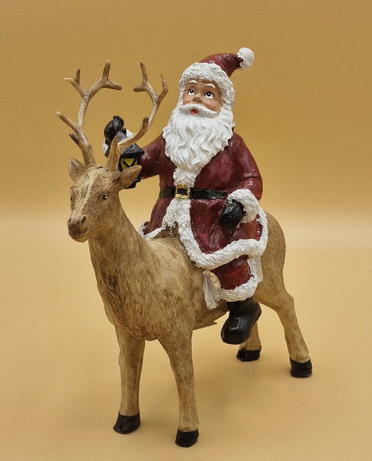 Babbo Natale su renna