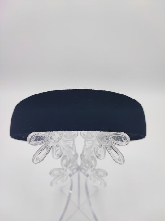 Cerchietto in platica rivestito con tessuto in velluto